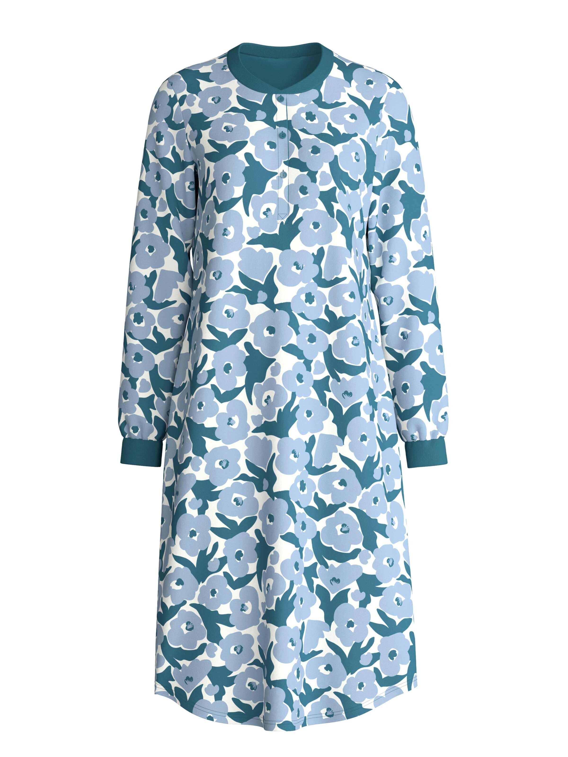 Camicia da notte 'Midnight Flowers' di CALIDA in grigio: frontale
