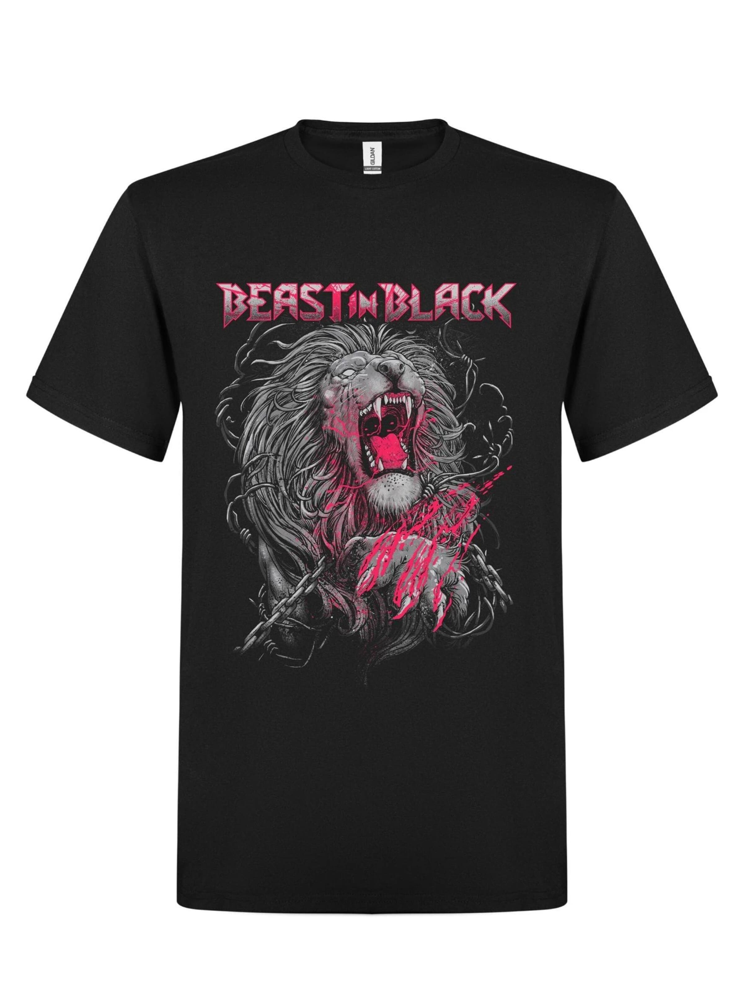 Rockshirts Shirt 'Beast In Black Unleash The Fury T-Shirt' in Black: front
