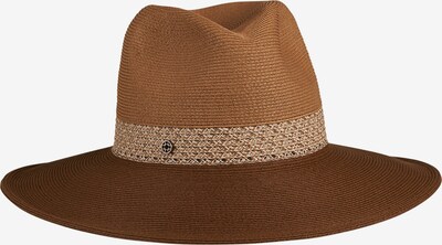 LOEVENICH Big Fedora ' Zweifarbig ' in beige / braun / cognac, Produktansicht