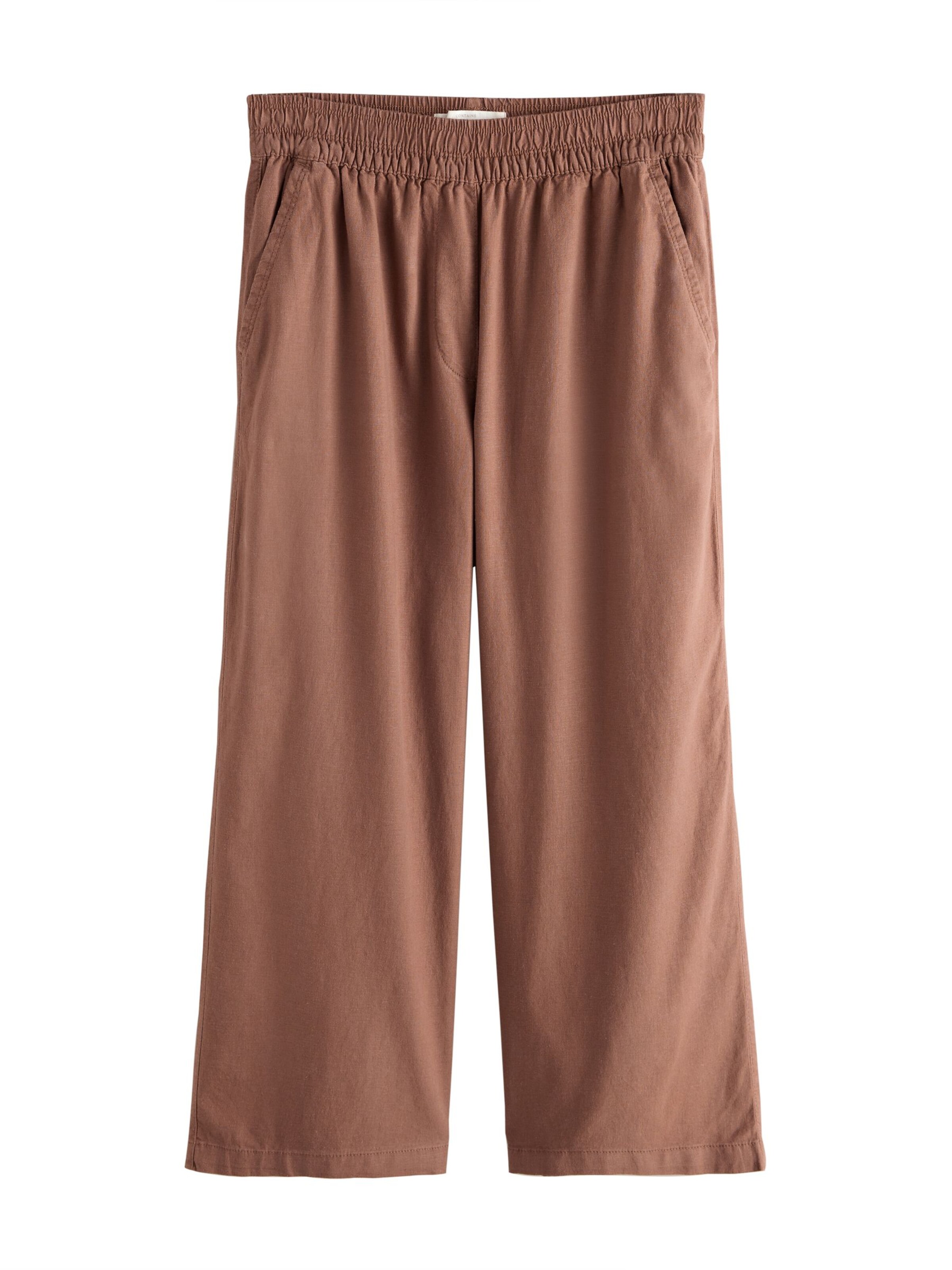 Next Trousers in Brown: front