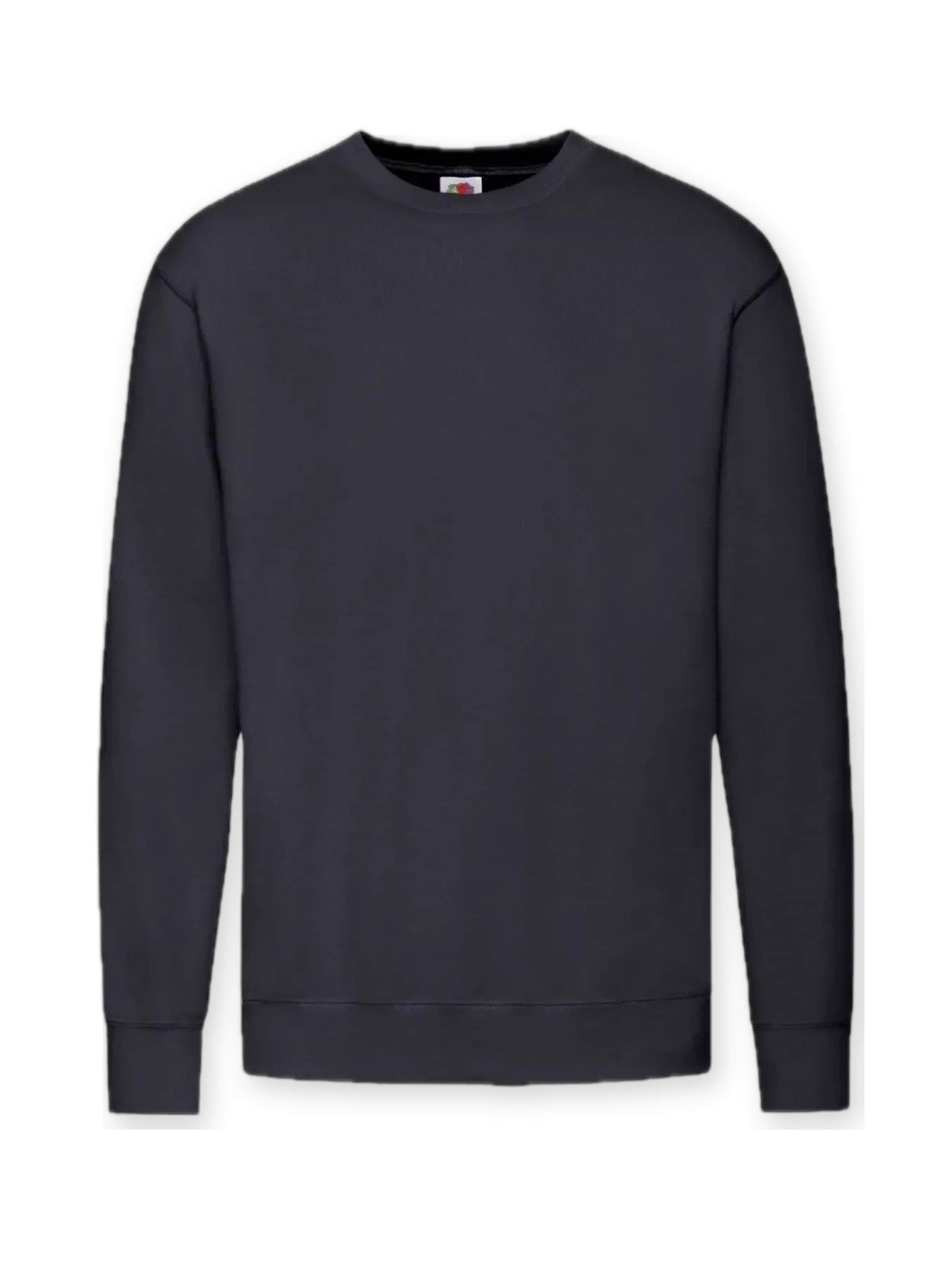 FRUIT OF THE LOOM Sweatshirt 'Crewneck sweatshirt' in Blauw: voorkant