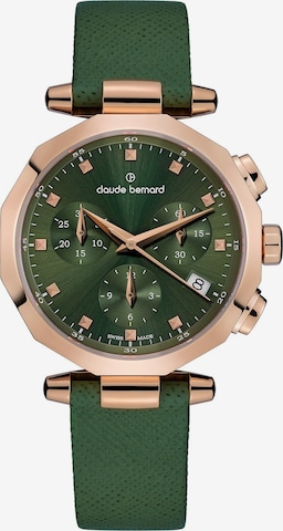 Claude Bernard Analoguhr 'Dress Code Chronograph' in Grün: Vorderseite