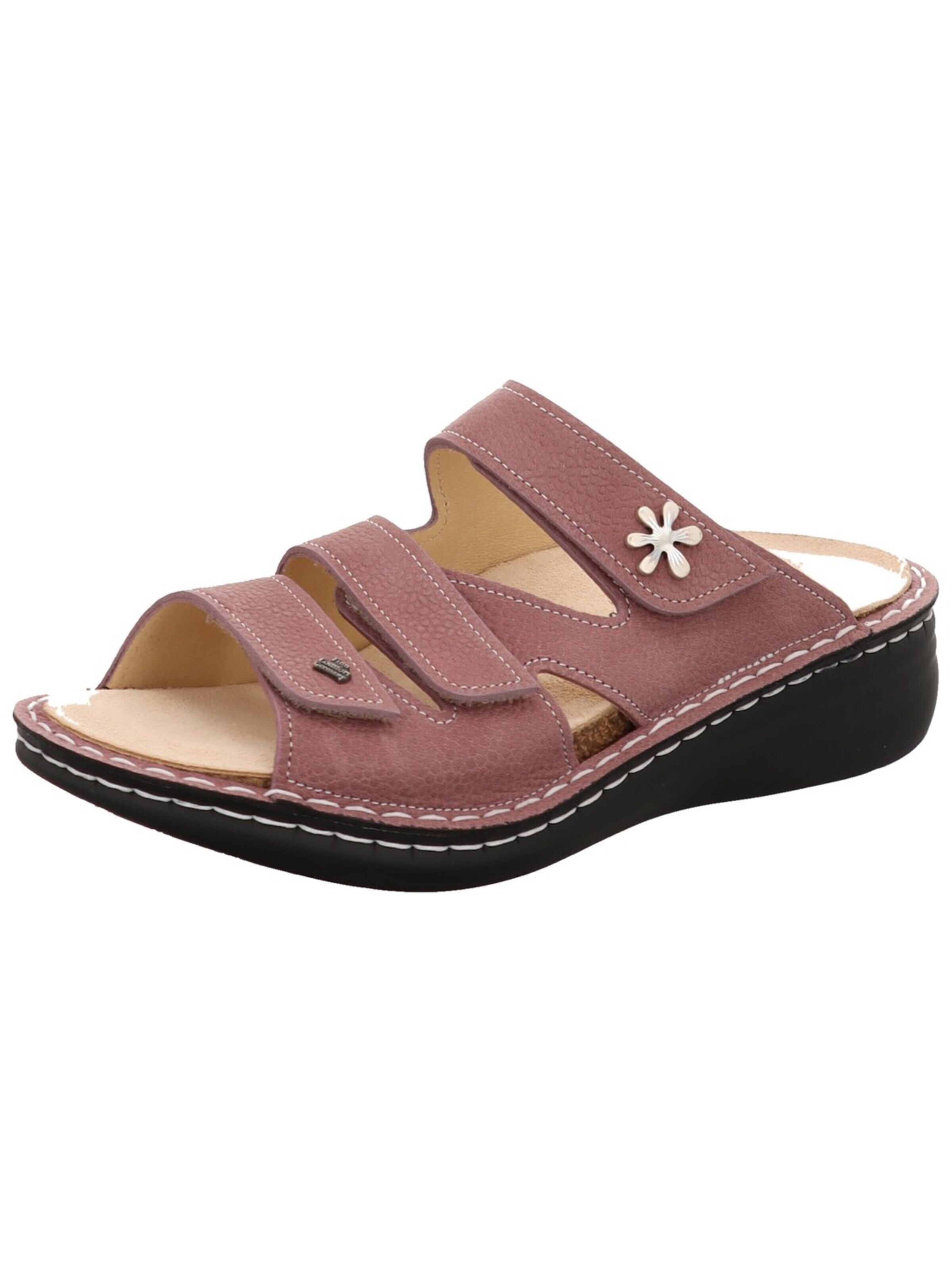 Finn Comfort Pantolette 'Pantolette Damen Grenada rose Rauleder in rosa'‌‌‌‌ in Pink: Vorderseite