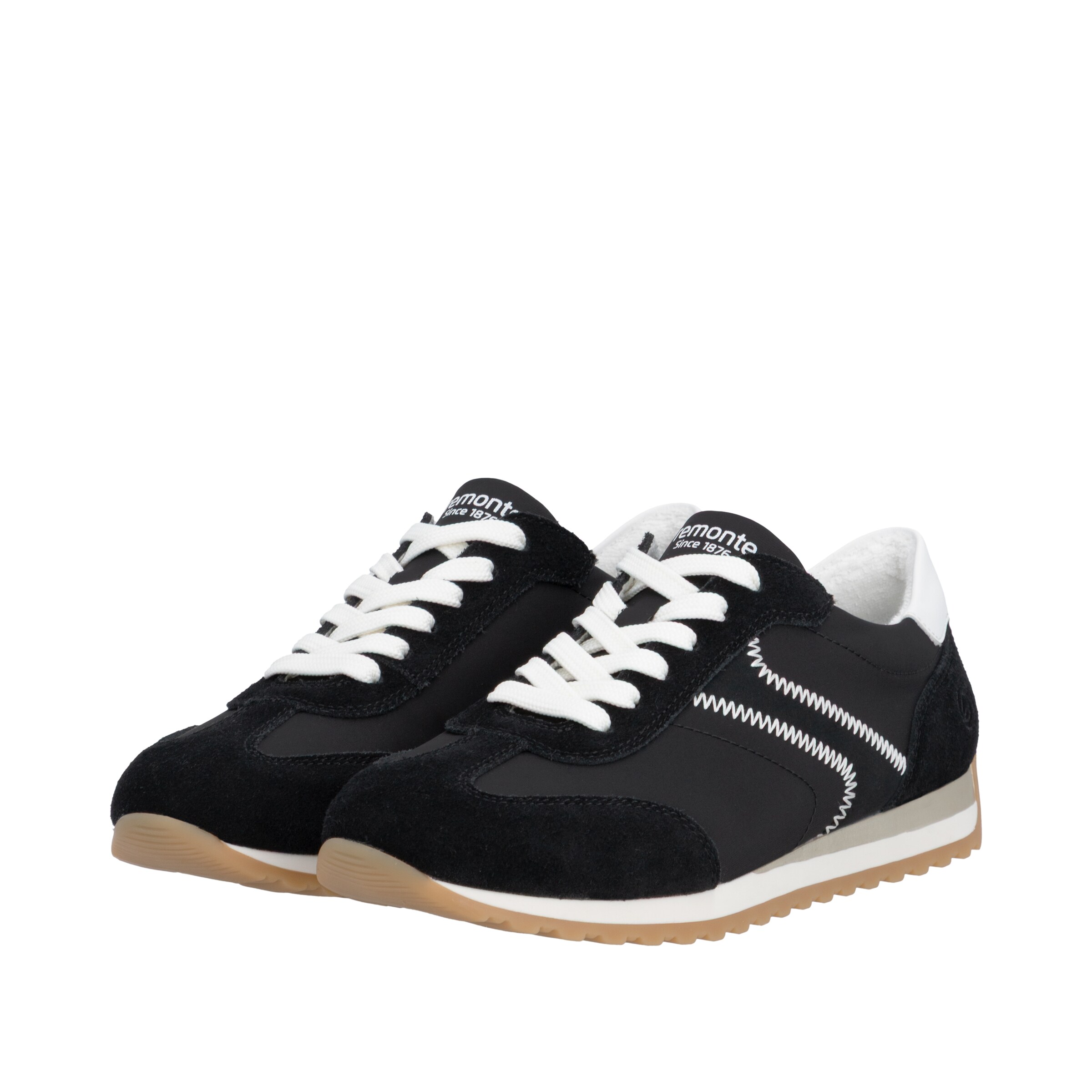 Baskets basses 'D3H03' REMONTE en noir