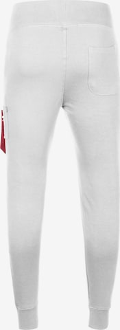 ALPHA INDUSTRIES Tapered Broek 'X-Fit' in Wit