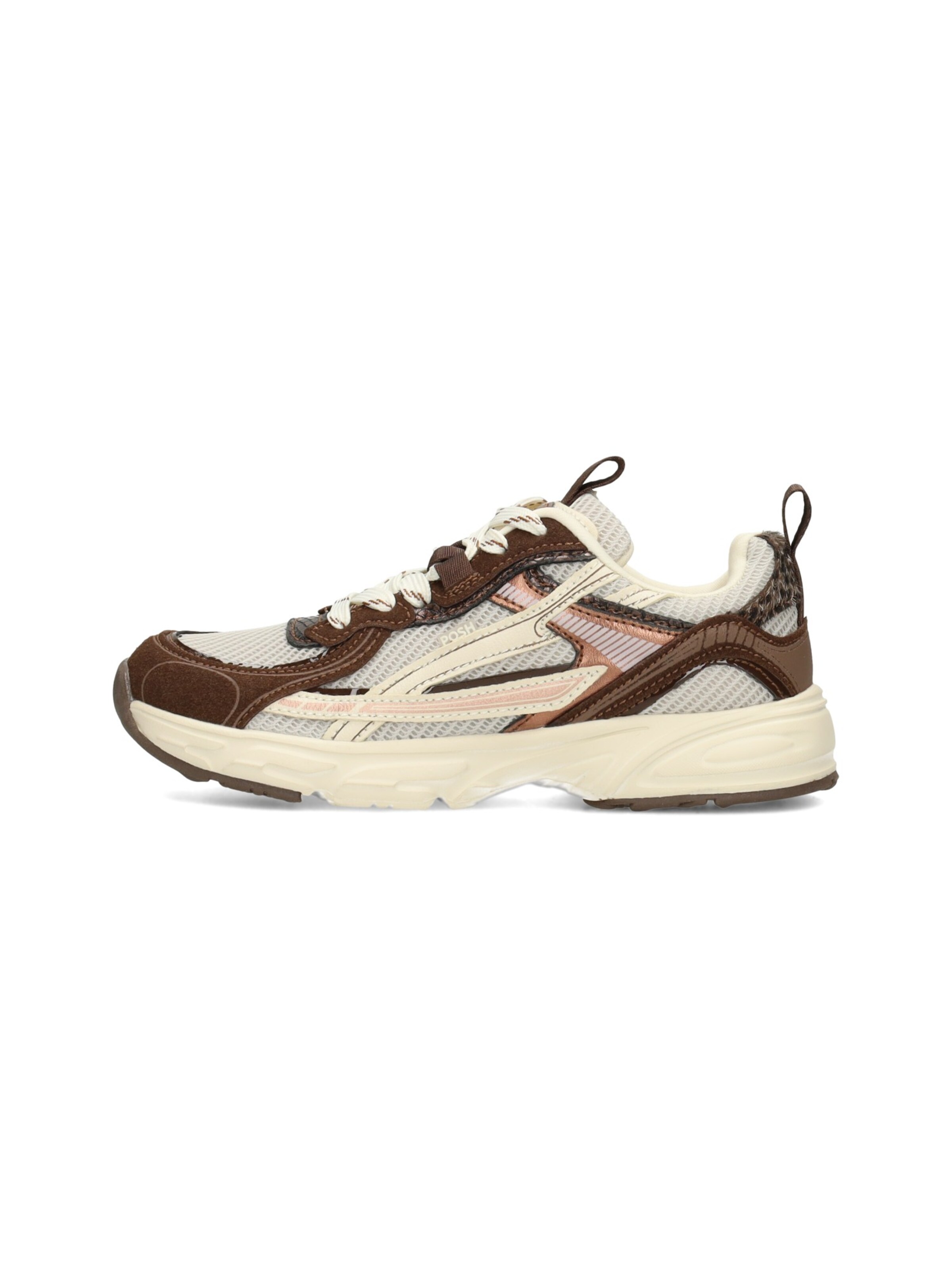 Baskets POSH by Poelman en marron : devant