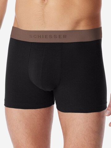 SCHIESSER Boxer shorts ' 95/5 Multi ' in Black