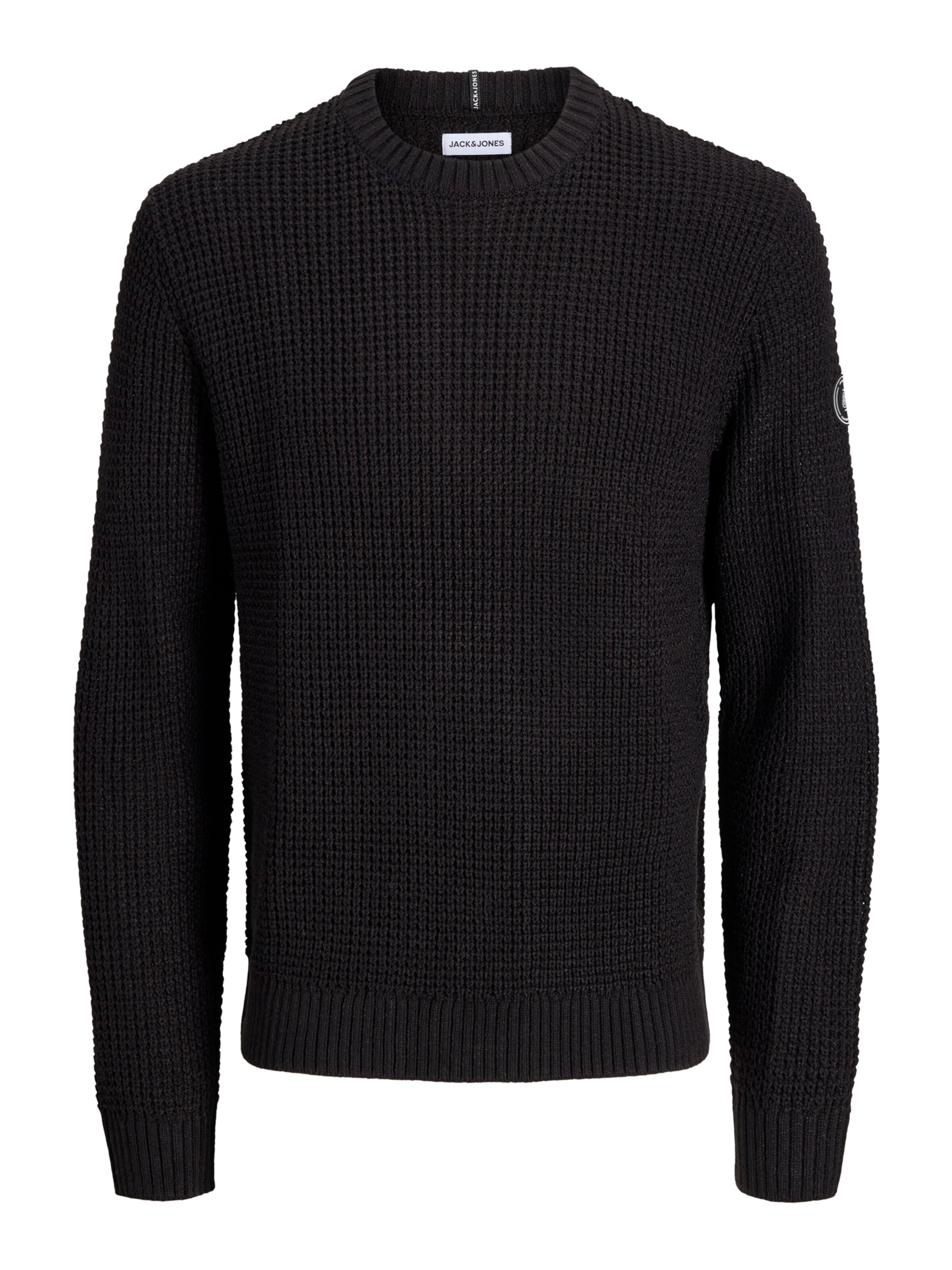 JACK & JONES Pullover 'JJLUKE' in S in schwarz, Produktansicht