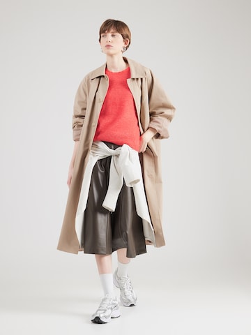 NÜMPH Sweter 'NURIETTE' w kolorze czerwony