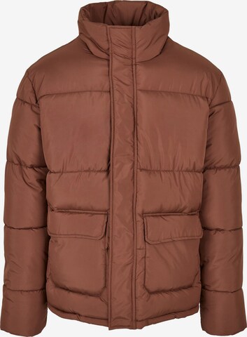 Urban Classics Between-Season Jacket in Brown: front