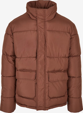 Urban Classics Between-Season Jacket in Brown: front