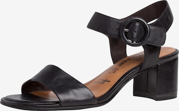 TAMARIS Sandals in Black: front