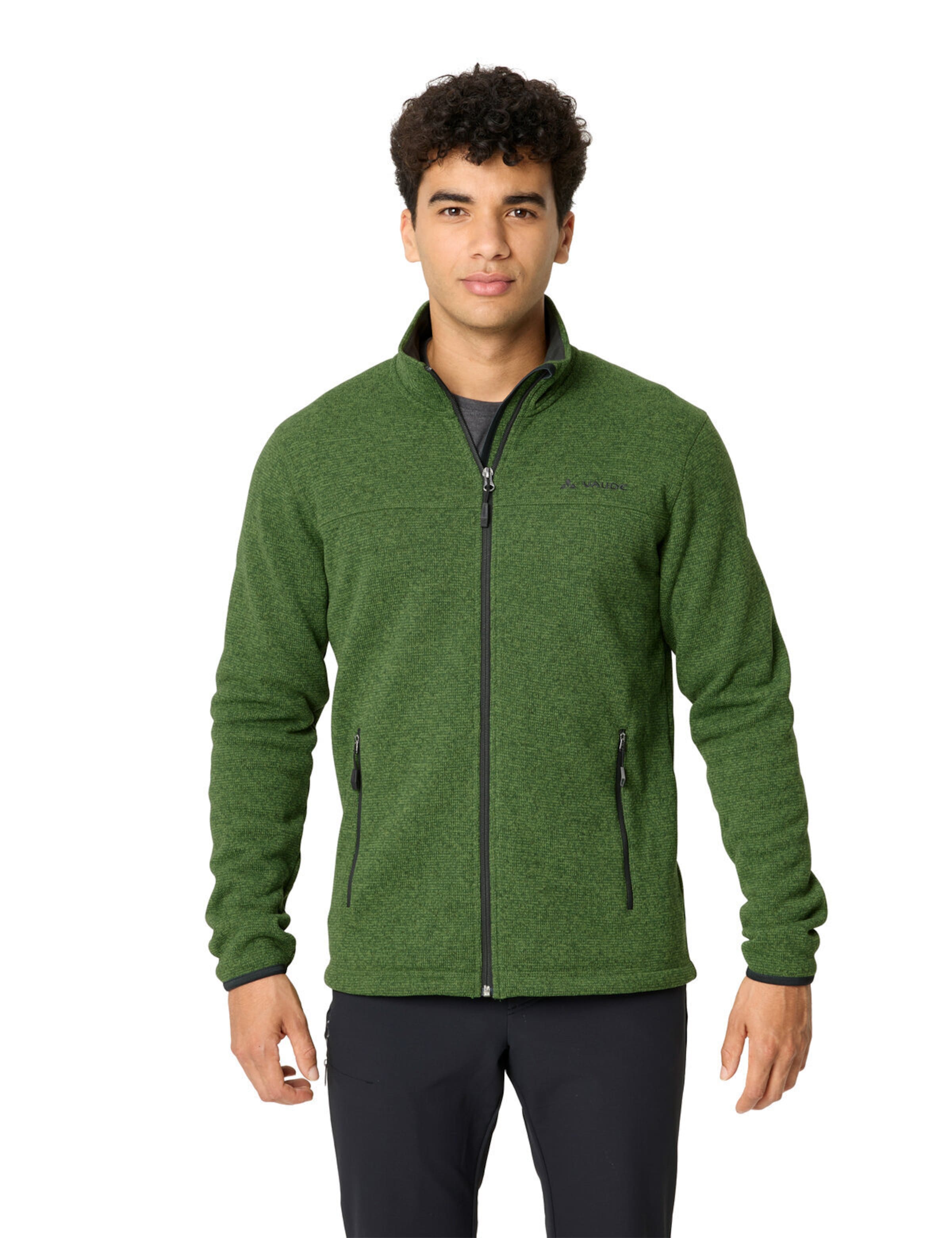 VAUDE Gebreid sportvest 'Rienza III' in Groen: voorkant