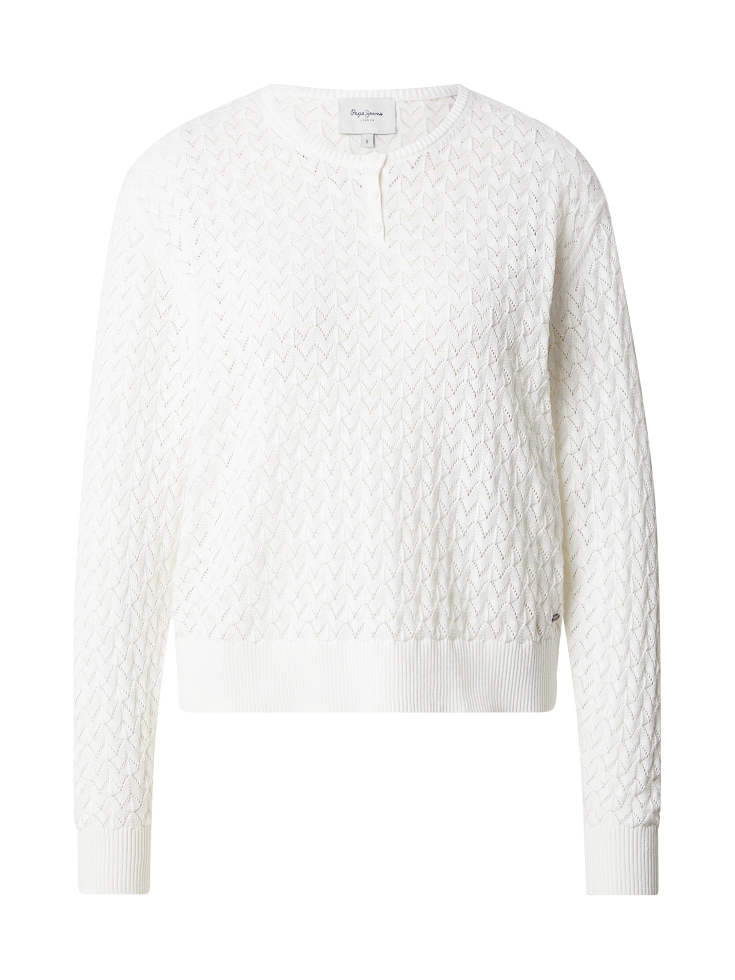 Pull-over Pepe Jeans en blanc : devant