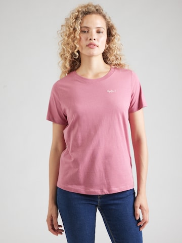 Pepe Jeans T-shirt i rosa: framsida