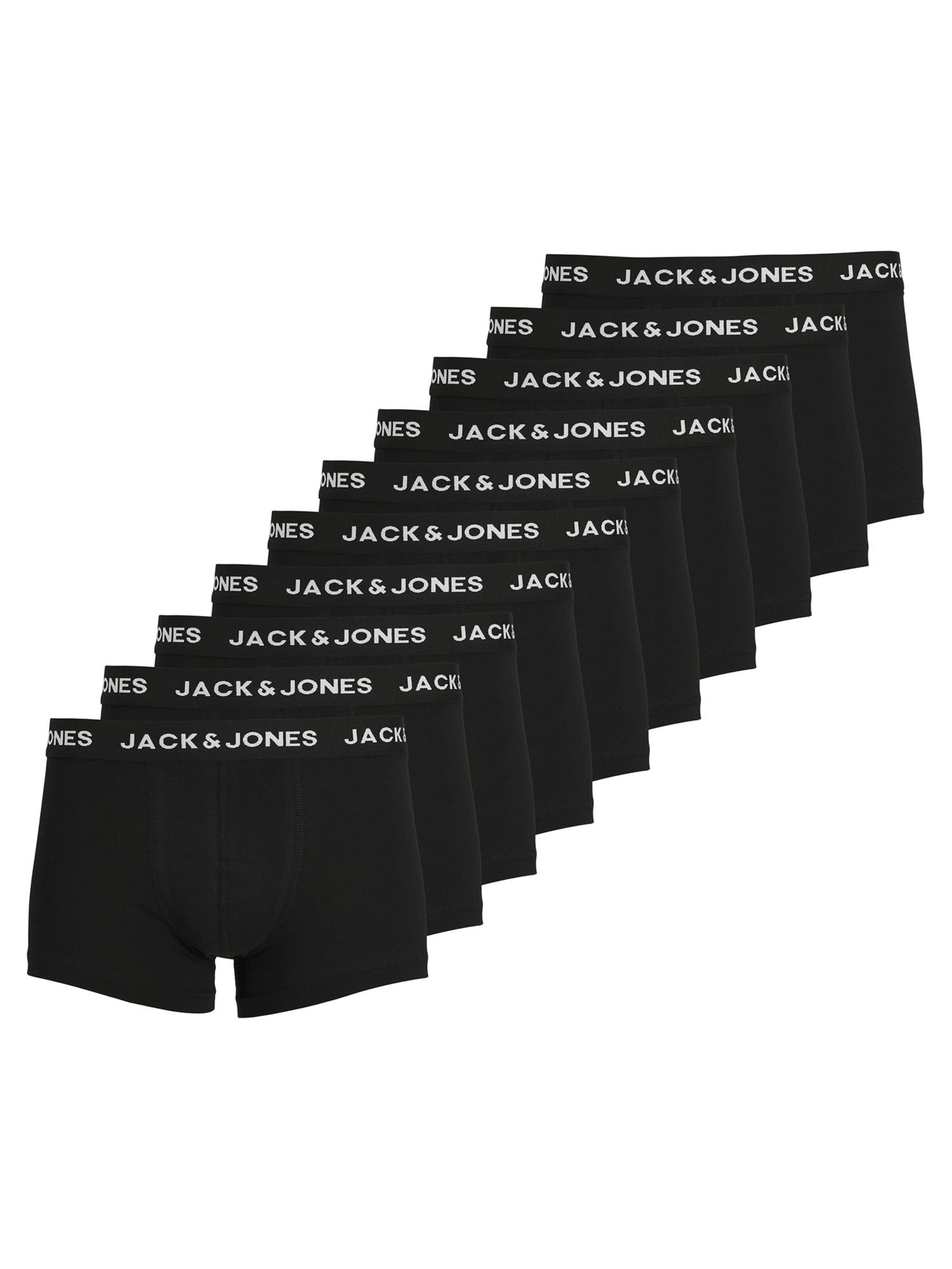 Boxers 'Jacsolid' JACK & JONES en noir : devant