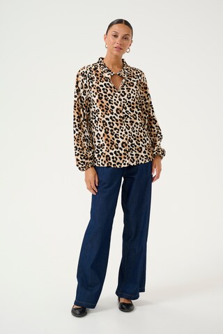 CULTURE Bluse 'Chay Bello' i brun
