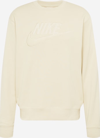 Sweat-shirt Nike Sportswear en beige : devant