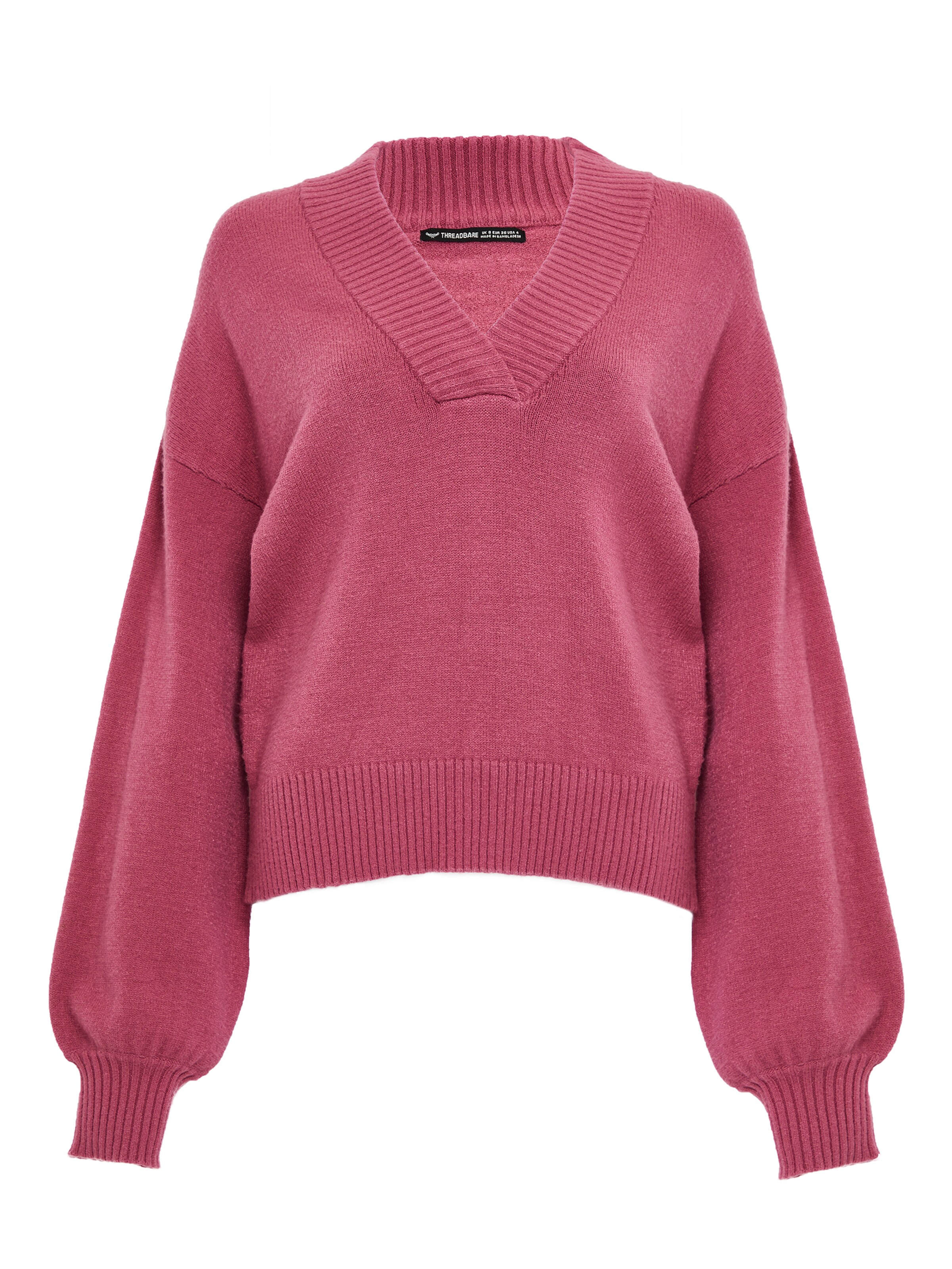 Threadbare Sweater 'Fleur' in Pink: front