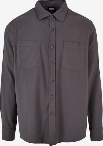 Urban Classics Button Up Shirt in Grey: front