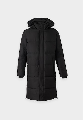 Manteau d’hiver Karl Lagerfeld en noir : devant