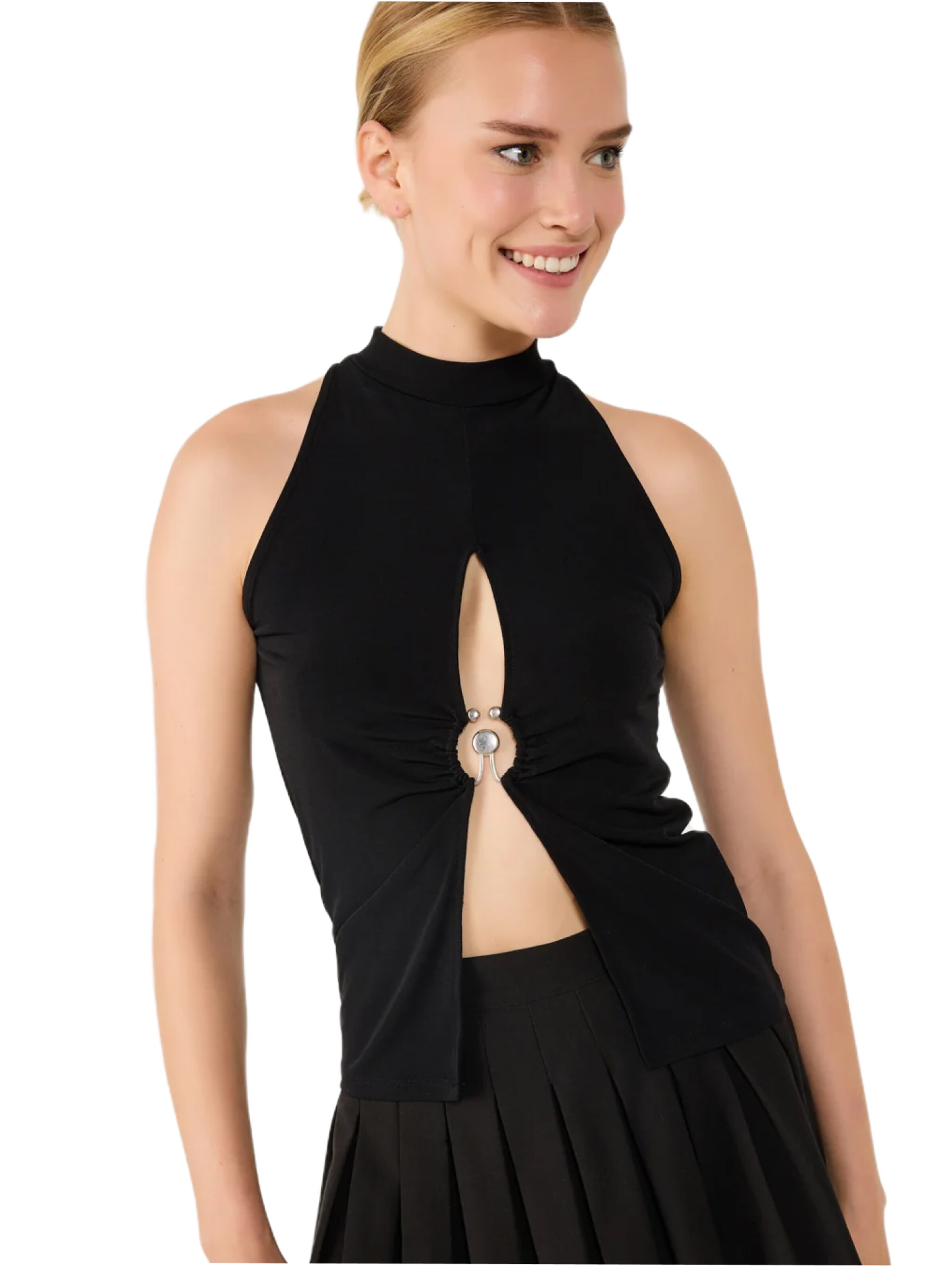 No Matter What Top in Black