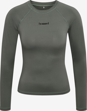 T-shirt fonctionnel Hummel en gris : devant