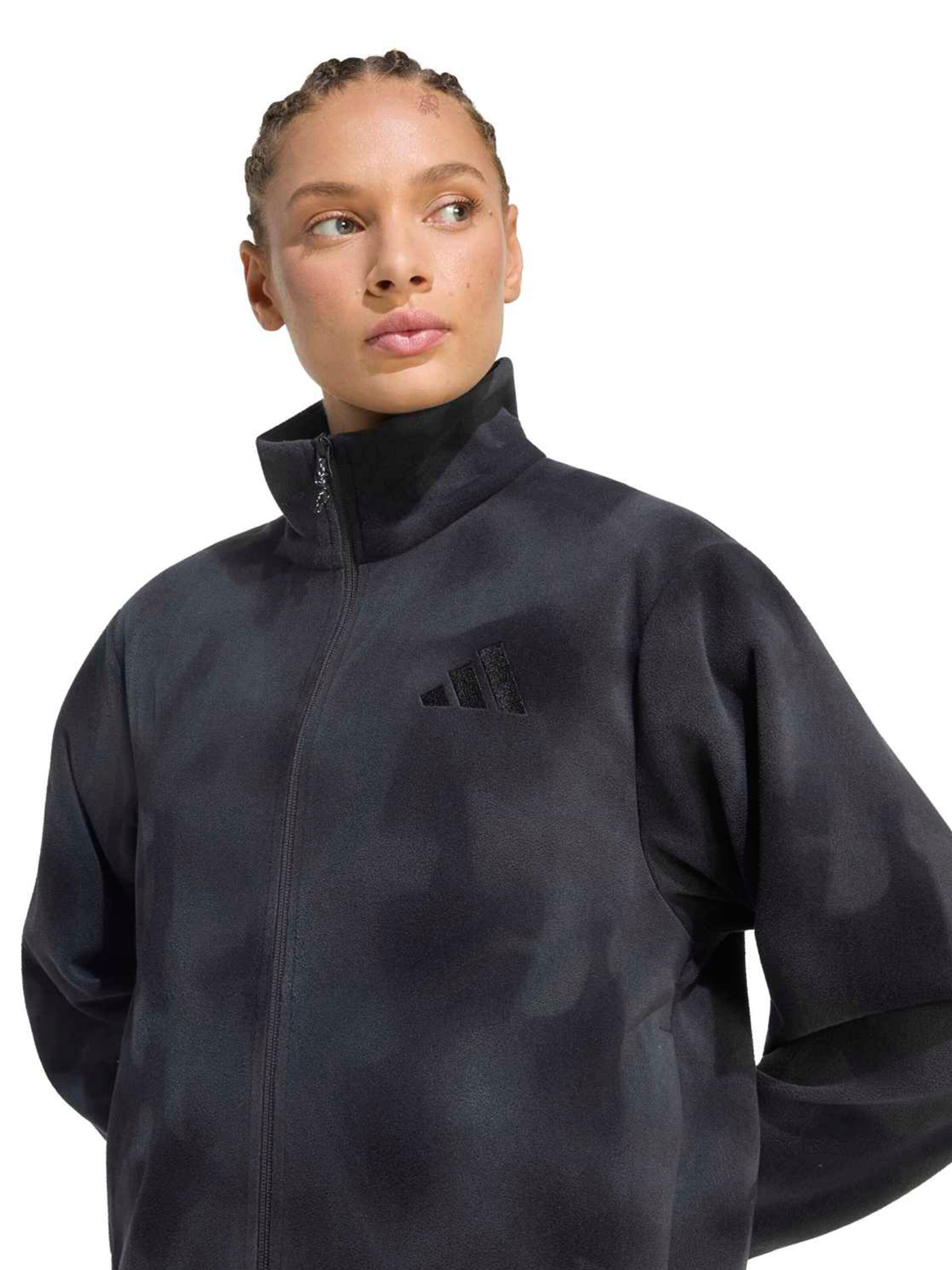 ADIDAS TERREX Athletic Fleece Jacket in Black