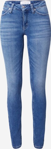 Calvin Klein Jeans Skinny Τζιν 'MID RISE SKINNY' σε μπλε: μπροστά