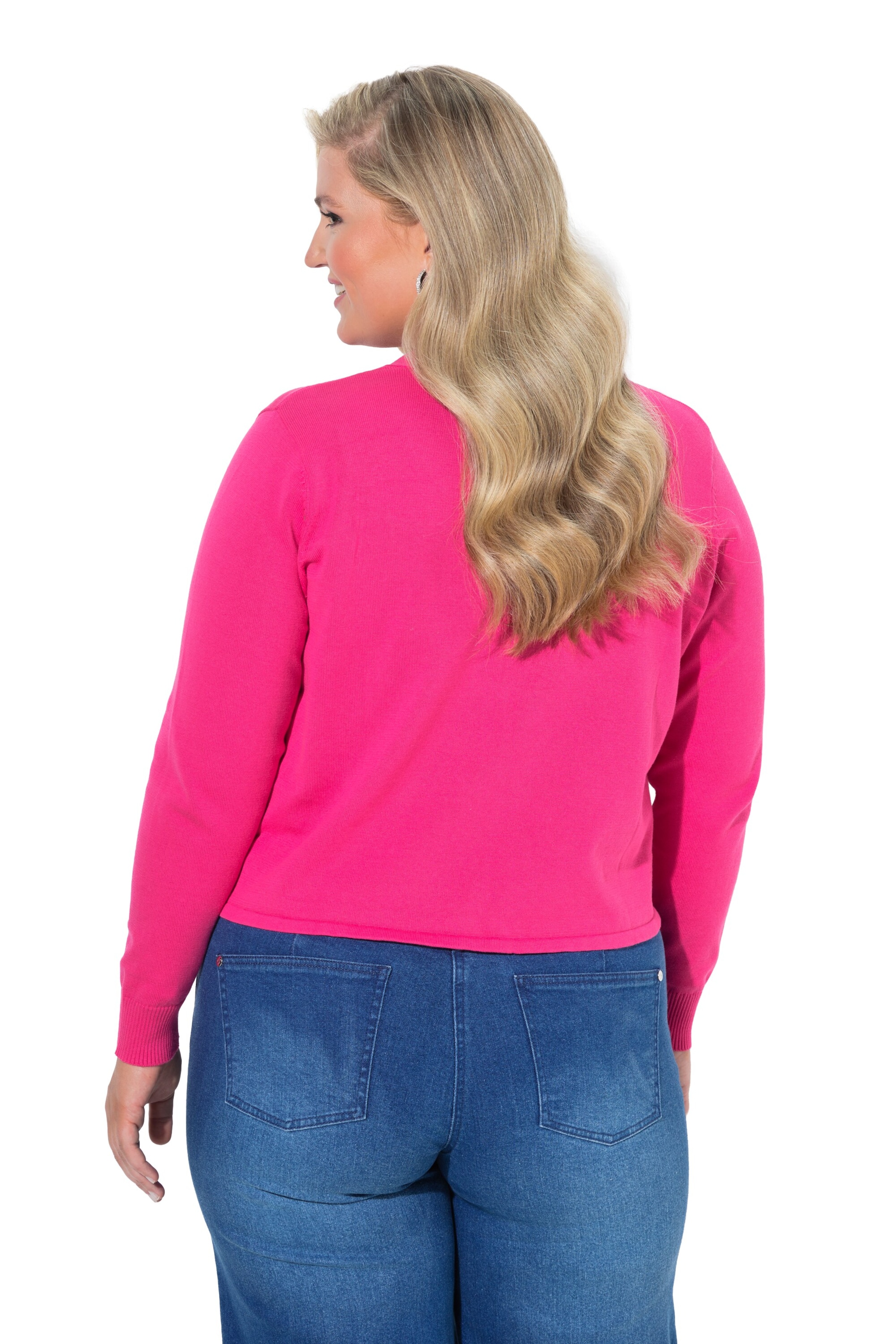 MIAMODA Gebreid vest in Roze