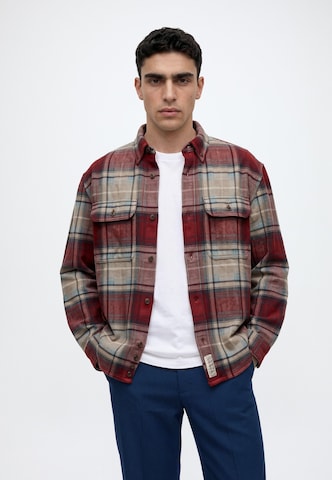 Regular fit Camicia di Abercrombie & Fitch in rosso: frontale