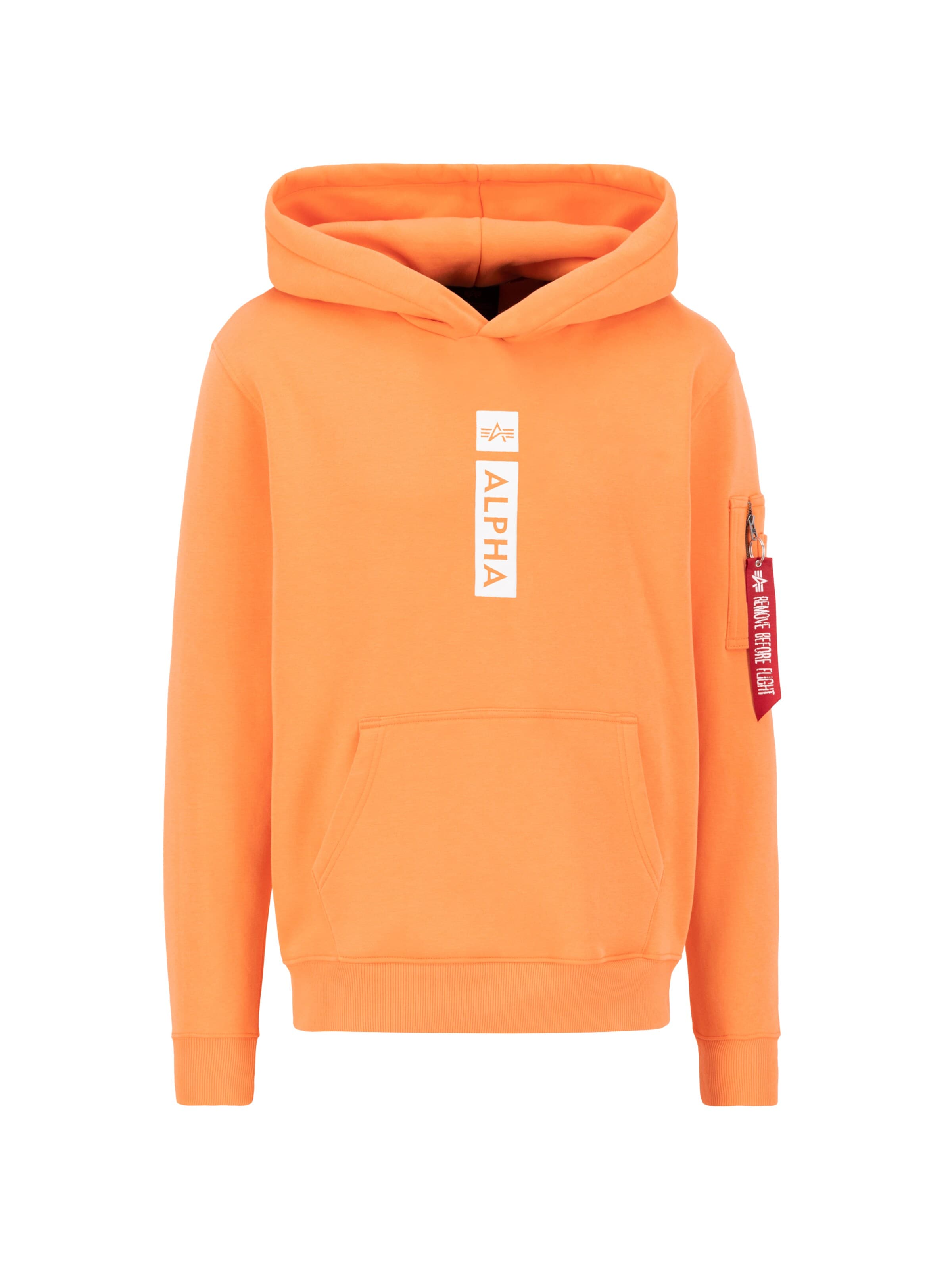 ALPHA INDUSTRIES Sweatshirt 'Alpha PP' in Orange: front