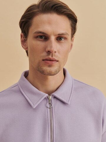 DAN FOX APPAREL Sweatshirt 'Stefan' in Lila