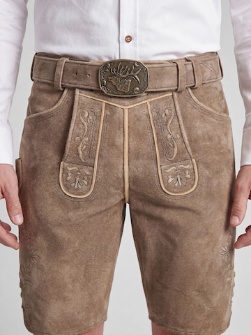 SPIETH & WENSKY Regular Klederdracht broek in Bruin