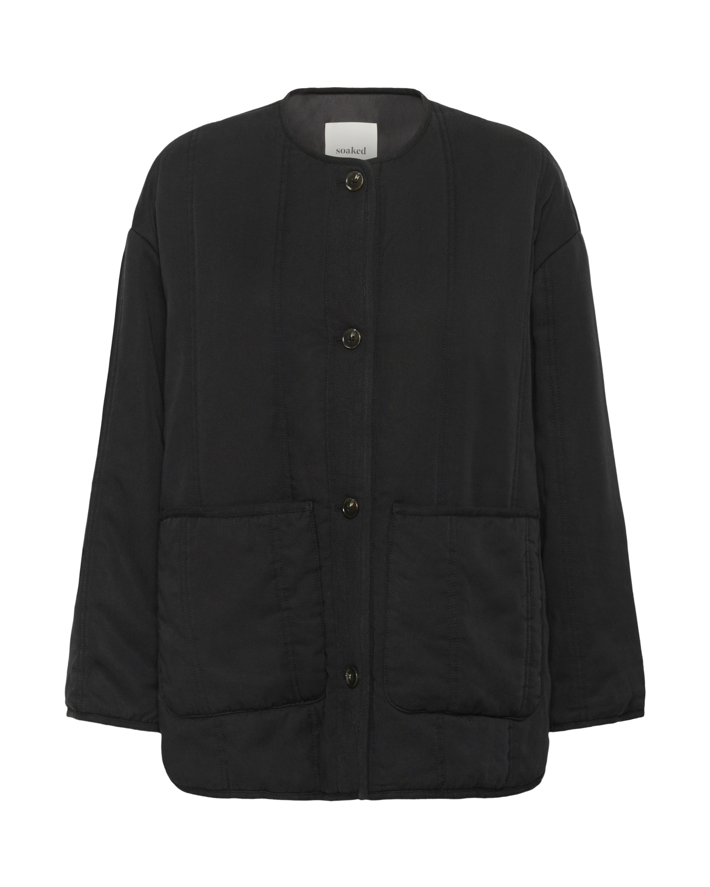 SOAKED IN LUXURY Tussenjas in Zwart: voorkant