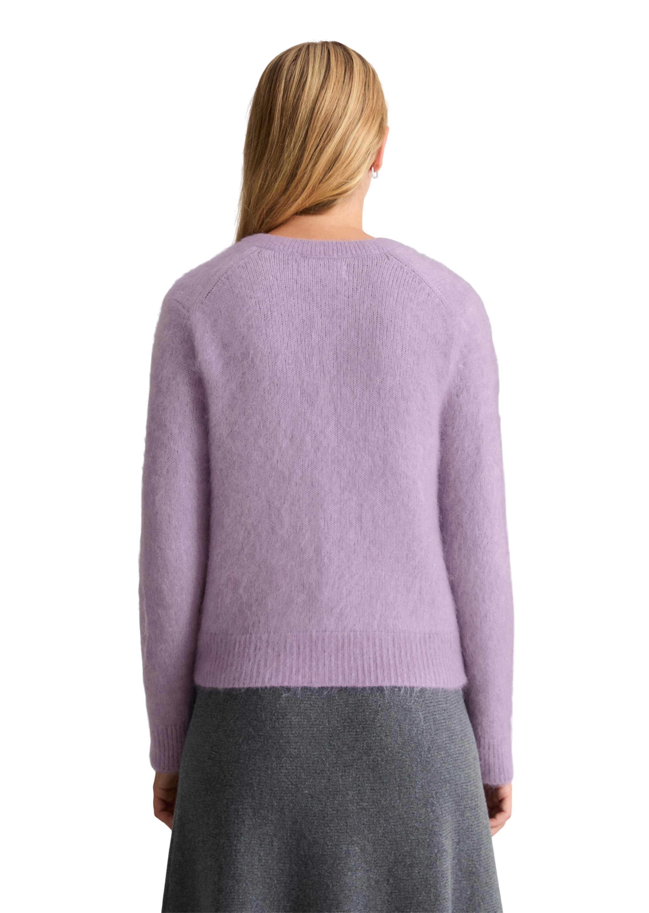 Marc O'Polo DENIM Strickjacke in Lila: Rückseite