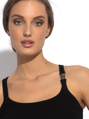 JIORO Top 'ESSENTIALS' in Zwart