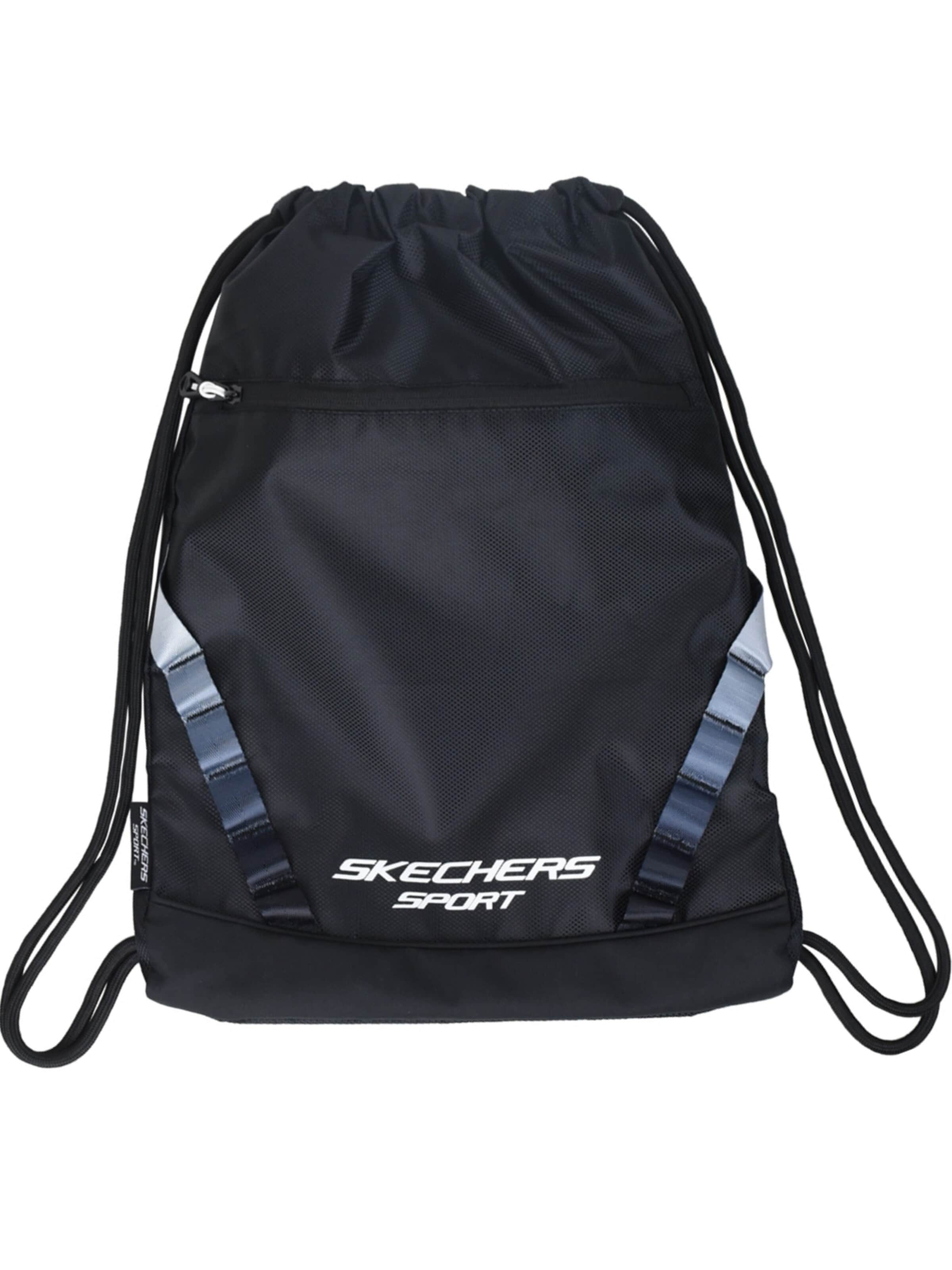 SKECHERS Gymtas 'Skechers Vista Cinch Bag' in Zwart: voorkant