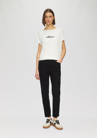 s.Oliver Slimfit Hose in Schwarz: Vorderseite