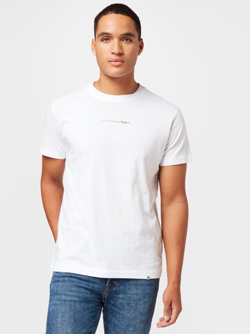 Pepe Jeans T-Shirt 'Andreas' in Weiß: Vorderseite