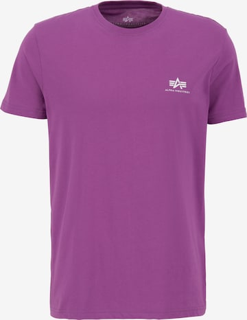 T-Shirt ALPHA INDUSTRIES en violet : devant