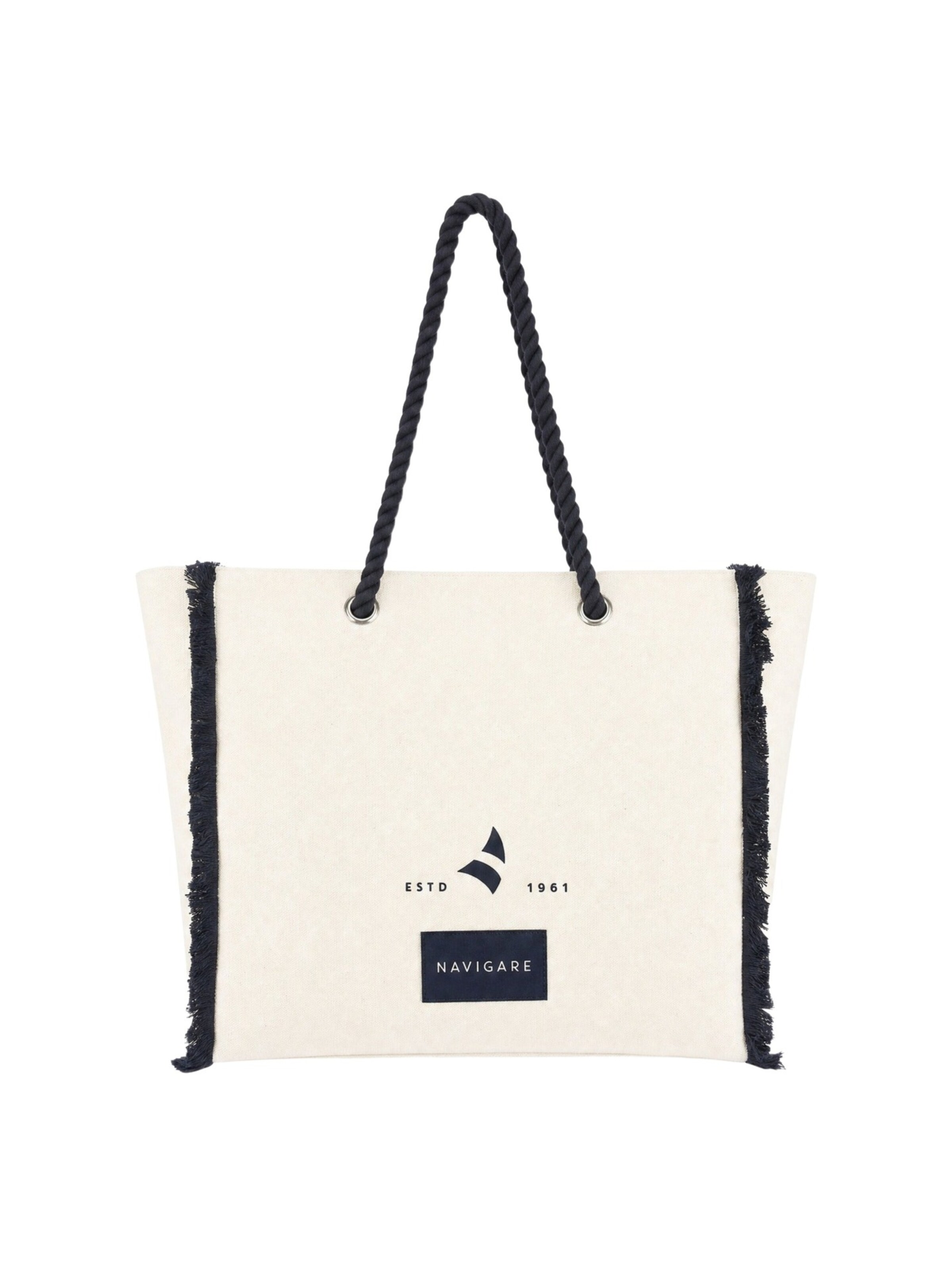 Borsa a mano di Navigare in nero: frontale