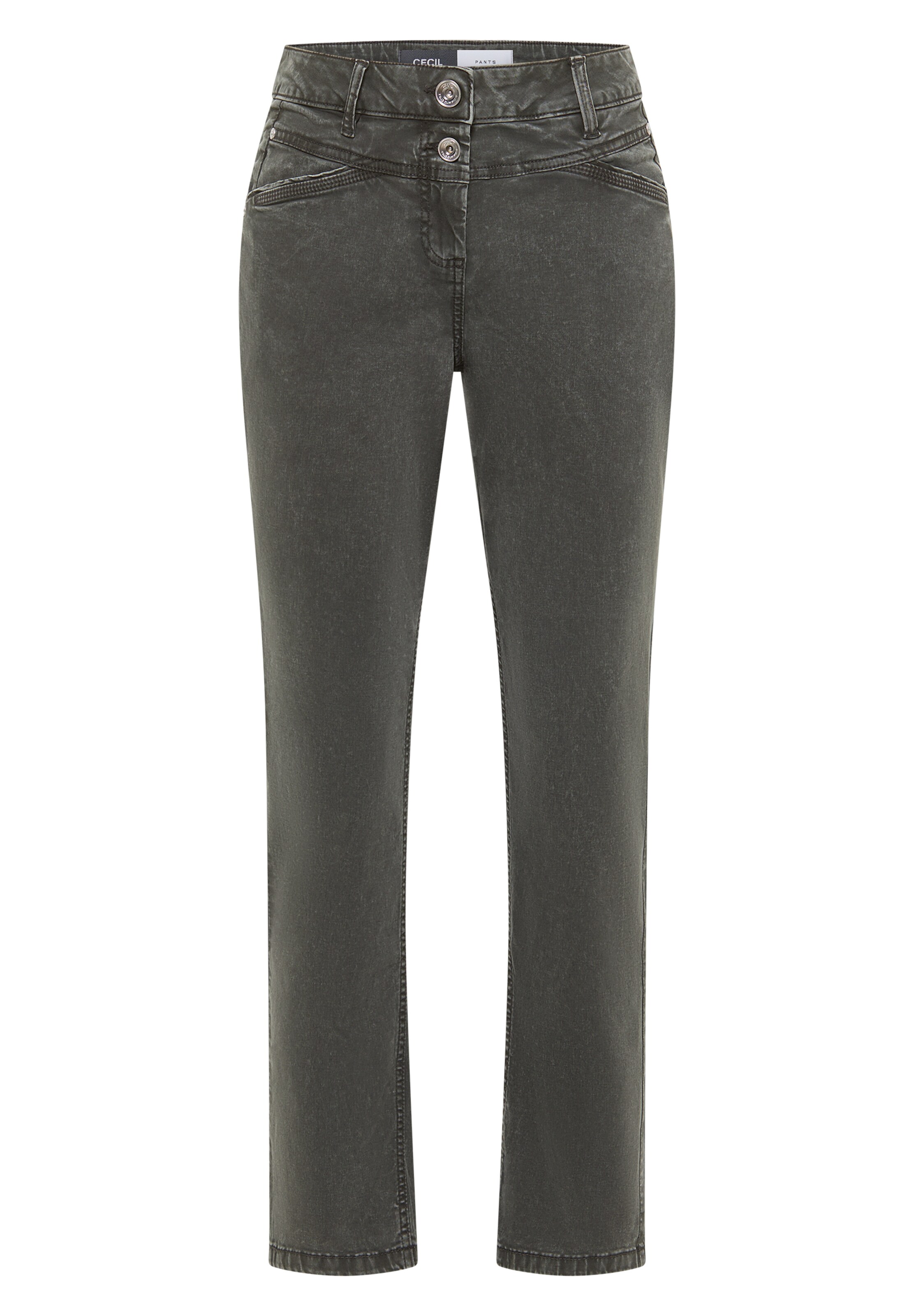 CECIL Regular Jeans in Green: front