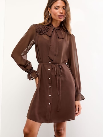 Lipsy Blusenkleid in Braun