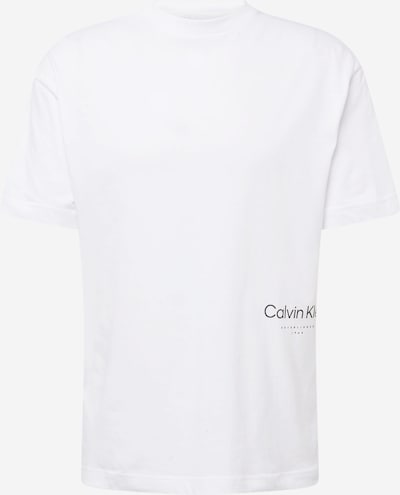 Calvin Klein T-Krekls 'OFF PLACEMENT', krāsa - melns / balts, Preces skats
