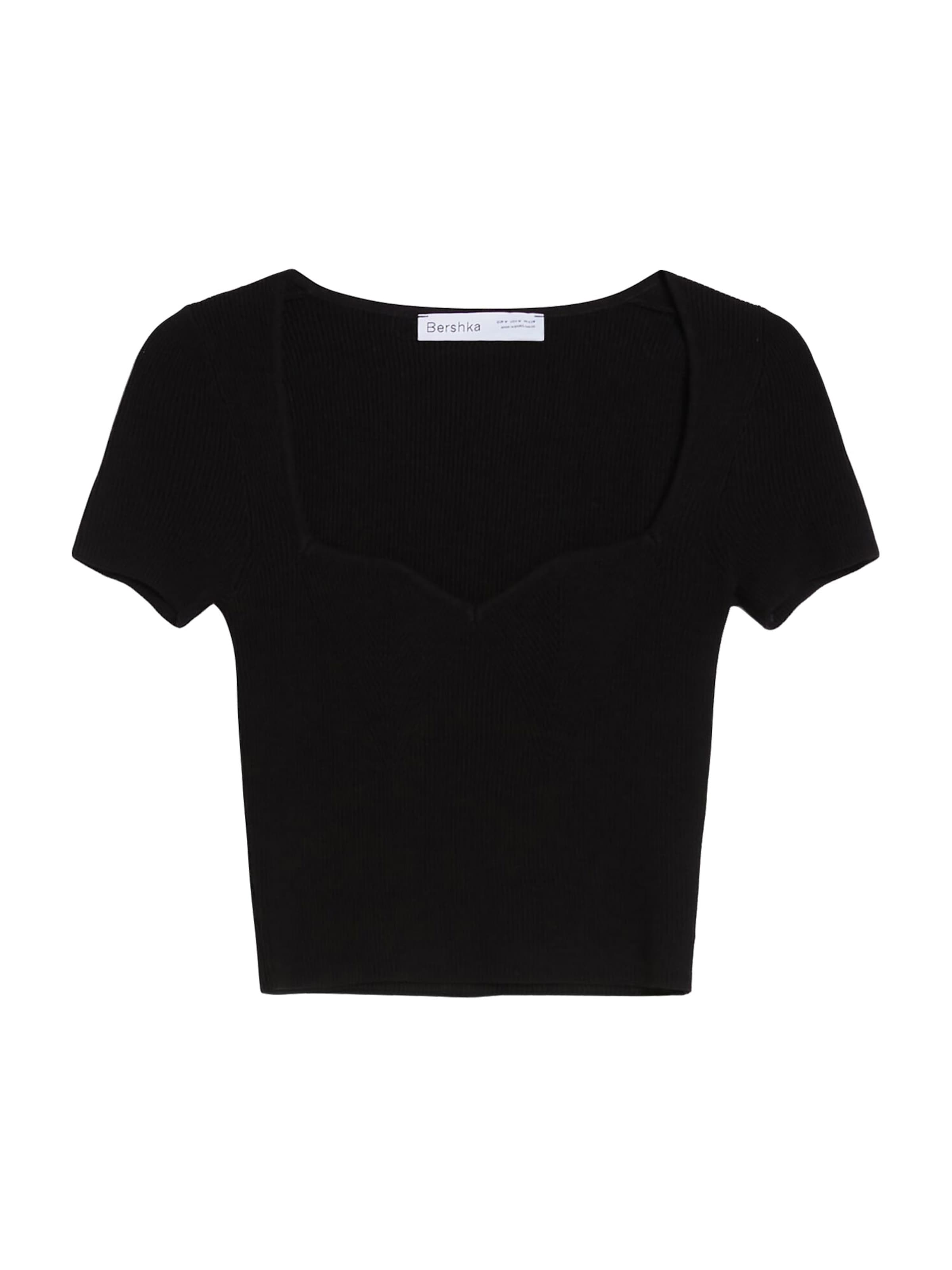 Bershka T-shirt i svart: framsida