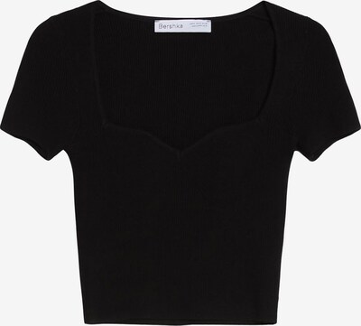 Bershka T-shirt en noir, Vue avec produit