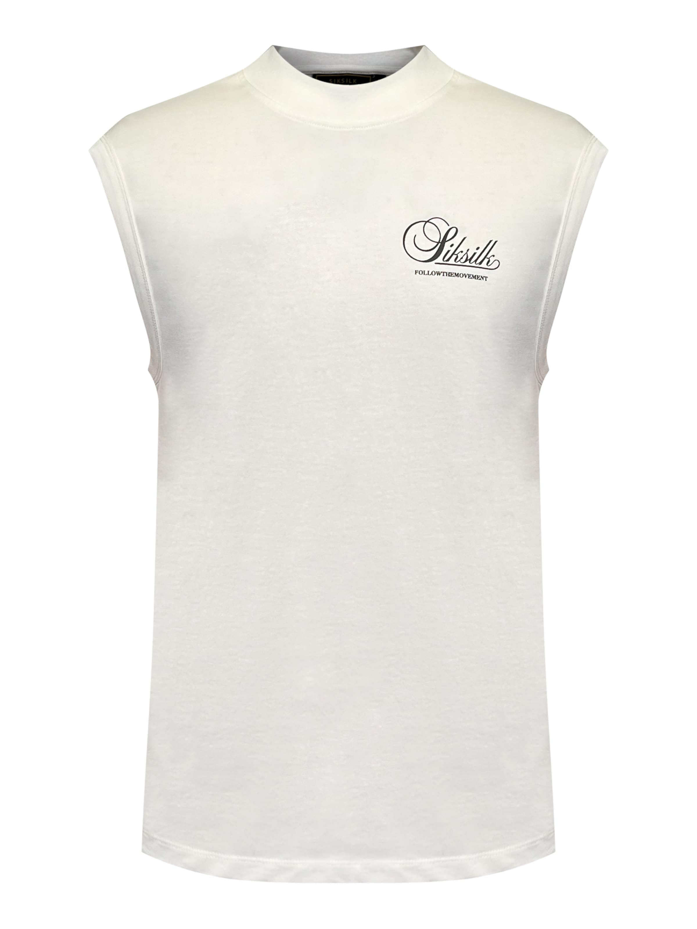 T-Shirt SikSilk en beige : devant