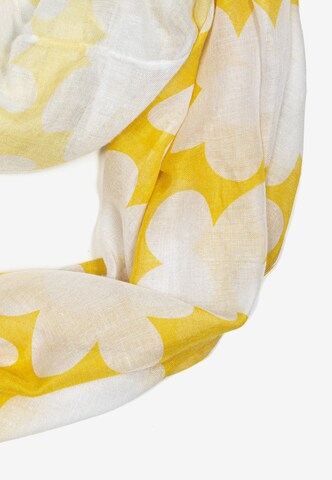 Cassandra Accessoires Tube Scarf 'Flora' in Yellow
