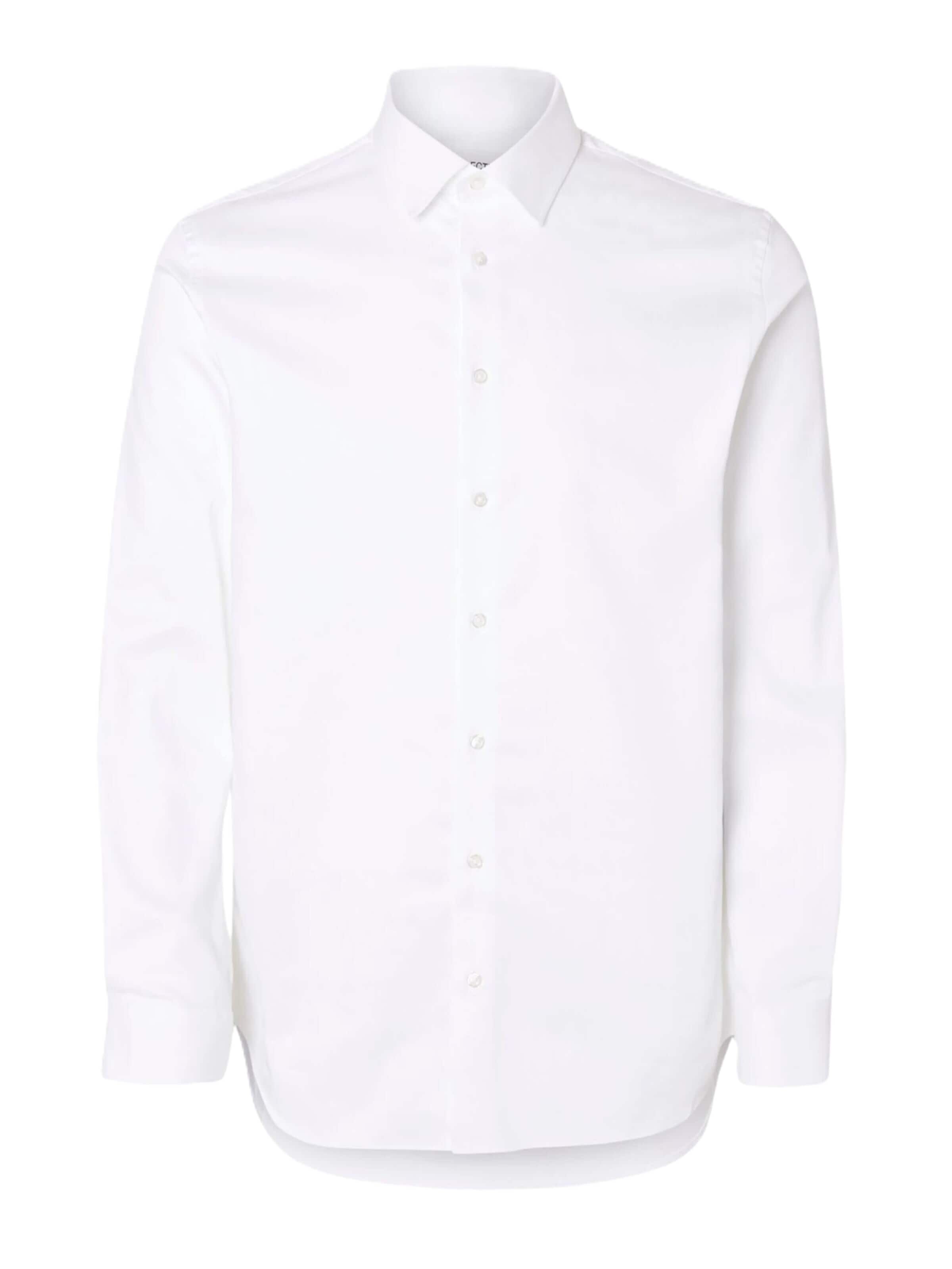 SELECTED Slim fit Koszula '16092939' w kolorze biały: przód